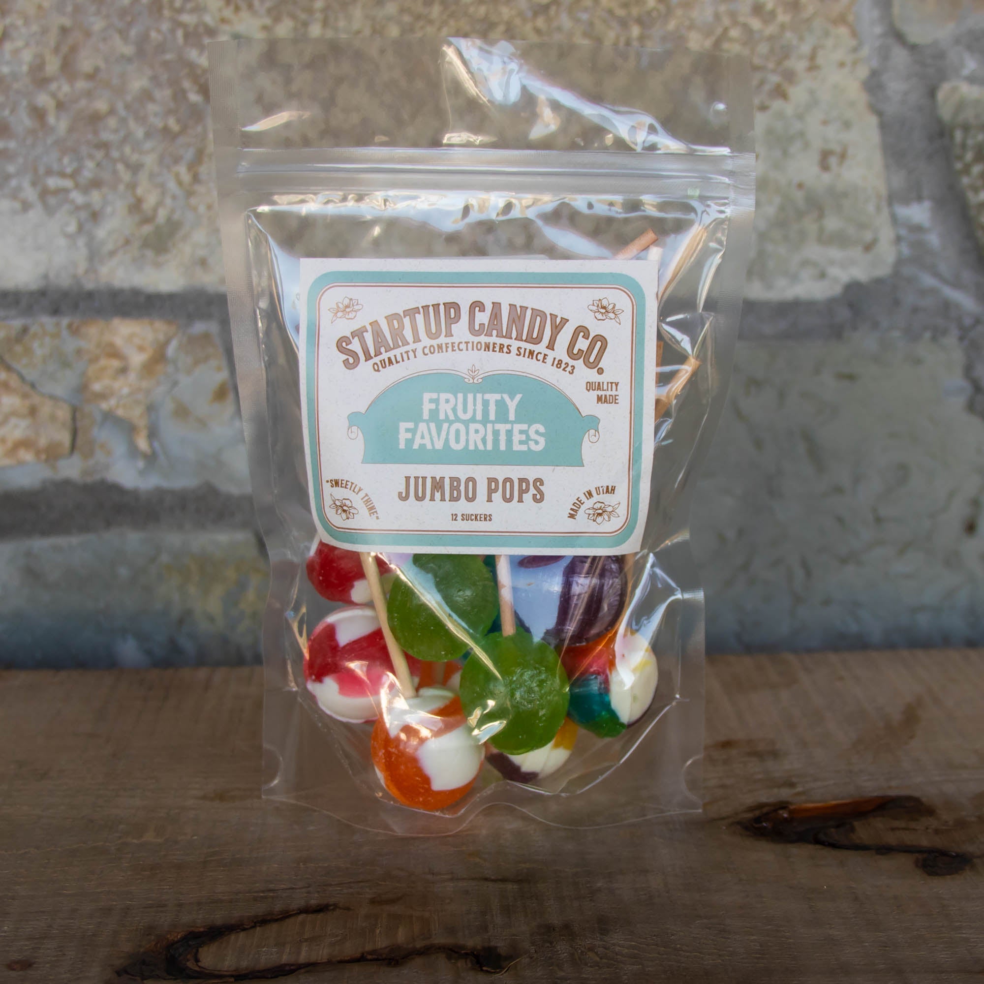 Startup Candy Fruity Favorites-Jumbo-Pop-Assortment
