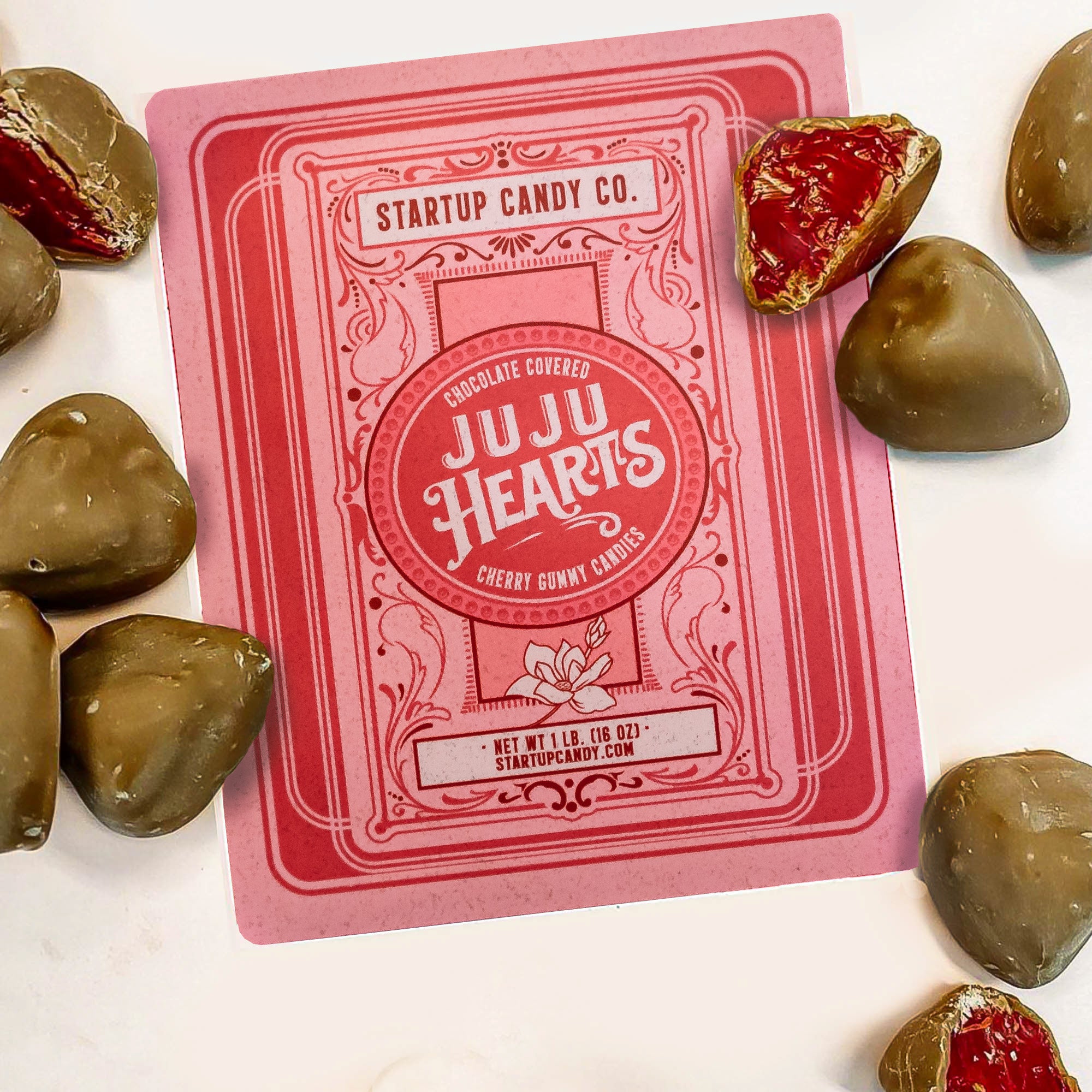 Startup Candy Chocolate Covered Hearts
