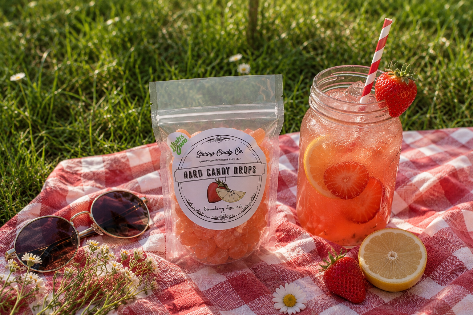 Strawberry Lemonade Hard Candy Drops