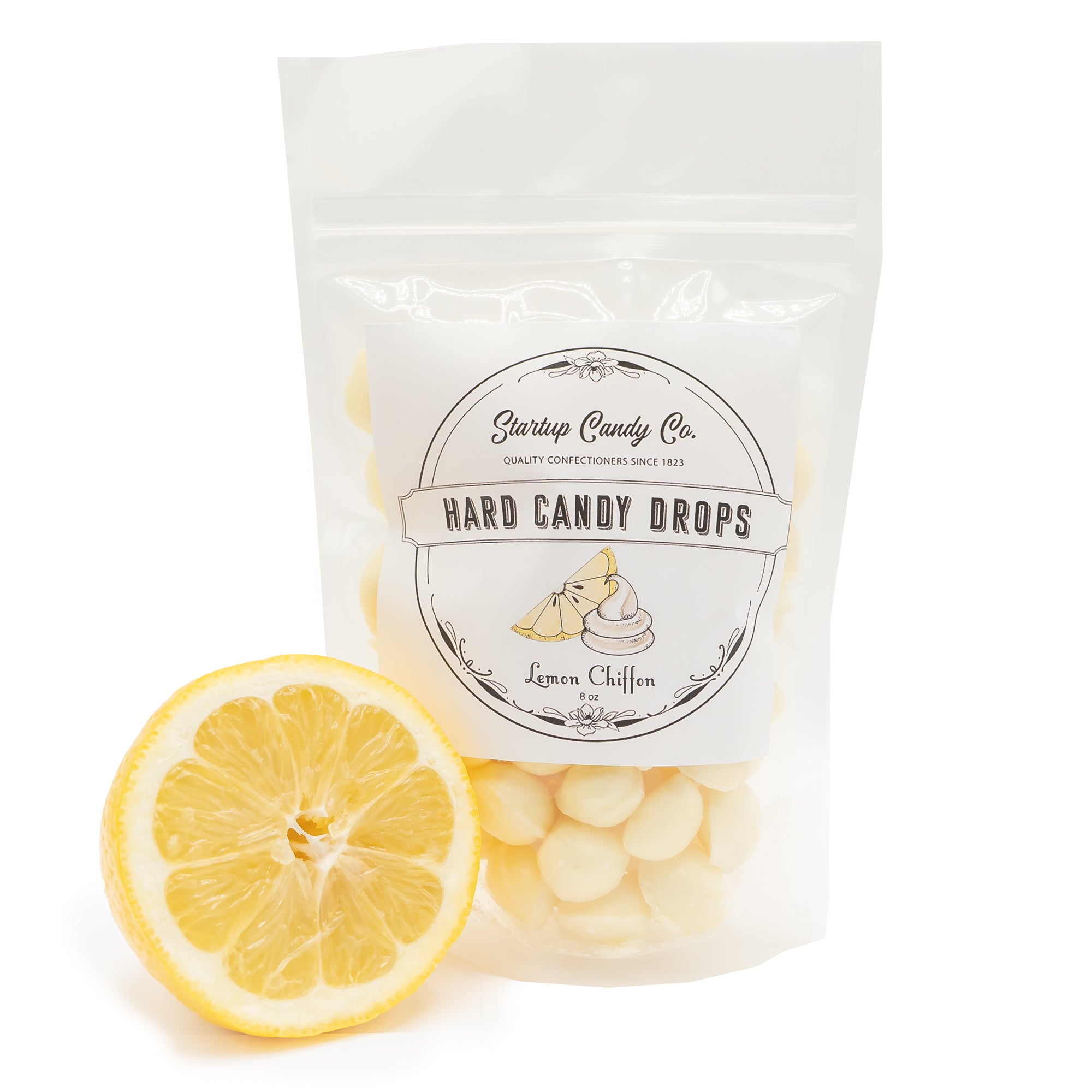 Lemon Lovers - Old Fashioned Hard Candy Drops - 2 Flavor Variety Pack - Lemon Meringue & Lemon Chiffon
